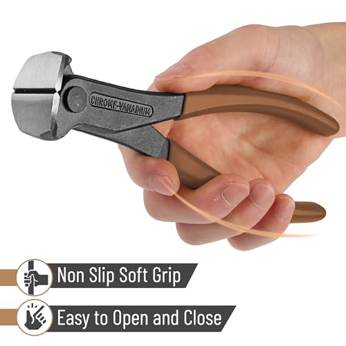 Bates- Nail Puller, 7 Inch, Brown, Nail Remover Tool, Cutting Pliers, Carpenter Tools, Staple Puller, End Cutting Pliers - color: Brown, size: 7", 1 Pack