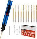 Cordless Mini Drill Pen, Rotary Tool Rechargeable Electric Hand Drill with 3-Speed Drill for tight spaces,DIY Micro Polishing Pen for Jewelry Making, Stone, Plastic, Resin