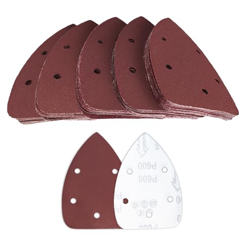 60 Pcs 600 Grit Mouse Sandpaper, Aluminum Oxide Mouse Sanding Pads - size: 600 Grit