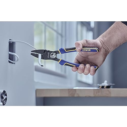 IRWIN VISE-GRIP Pliers, PowerSlot High Leverage Lineman's, 9.5 Inch (IWHT84000) - style: 9.5" Lineman's Pliers