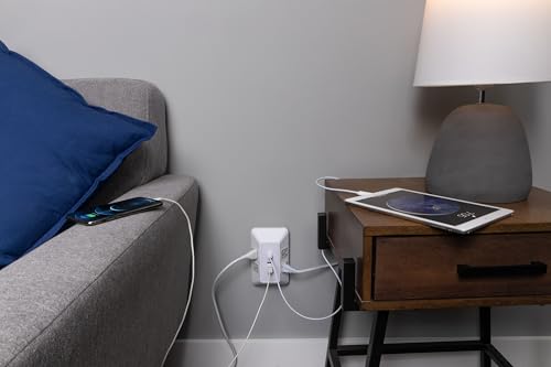 GE Outlet Extender with USB Ports, 4 Outlet Splitter, 2 USB-A, 2 USB-C - size: 2 USB-C