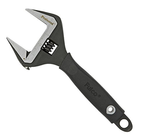 Plumbing Adjustable Wrench, Black Phosphate Finish, 4 Available Size Options 6-inch, 8-inch, 10-inch, 12-inch - T08001 - size: 6-Inch