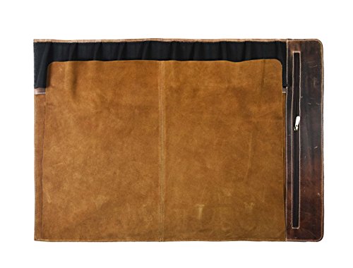 Leather Knife Roll Storage Bag, Elastic and Expandable 10 Pockets, Adjustable/Detachable Shoulder Strap, Travel-Friendly Chef Knife Case (Dark Brown, Leather) - color: Dark Brown