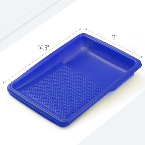 Bates- Paint Tray Liner, 9 Inch, 10 pcs, Dark Blue Paint Pans Trays, Plastic Paint Tray, Roller Tray Liners - color: Dark Blue, size: 10 Pack 9 Inch