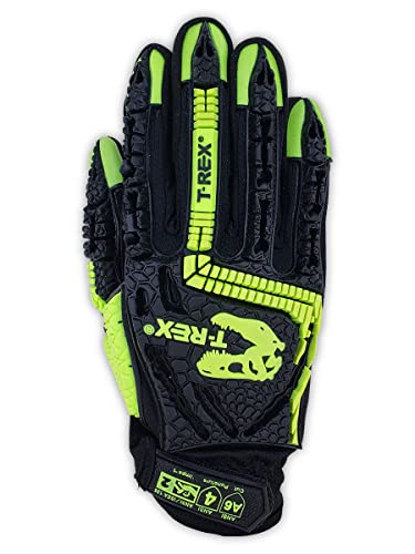 MAGID T-REX Windstorm Series ANSI A6 Syntec Palm Impact Gloves, 1 Pair, Size 9/Large, TRX742 - size: 9/L, style: 1 Pair