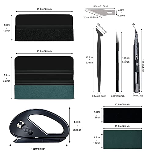 NEWISHTOOL Car Wrap Tools PPF Installation Kit Vinyl Wrap Tool Kit - color: CR-028