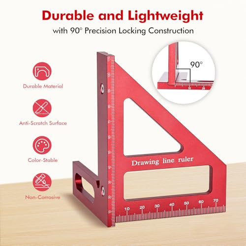 Mini 3D Multi Angle Measuring Ruler, Precision Carpenter Square