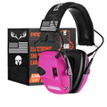 PROHEAR Electronic Ear Protection for Shooting with 4X Sound Amplification, Gun Range Hearing Protection Muffs, NRR 23dB Noise Reduction Headphones for Hunting, Pink - style: Electronic-pink