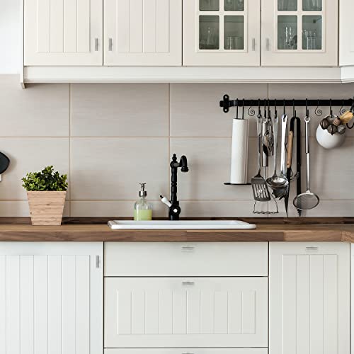 Ravinte Brushed Nickel Square Cabinet Handles & Pulls 2 Inch Length 10 Pack - size: single hole