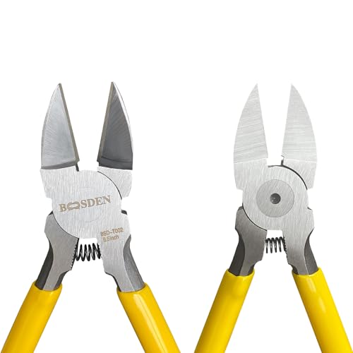 BOOSDEN Wire Cutter 6.5 inch Cutting Pliers Diagonal Cutter Metal Snipper - size: 6.5"- 1 Pack