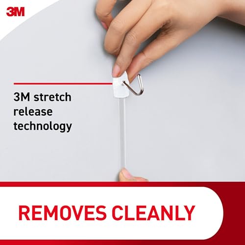 Command Small White Wire Hooks, 28 Hooks, 32 Strips