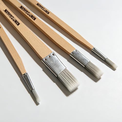 King Origin Trim Paint Brushes Set of 4-0.25" 0.5" 0.7" 1" Slant