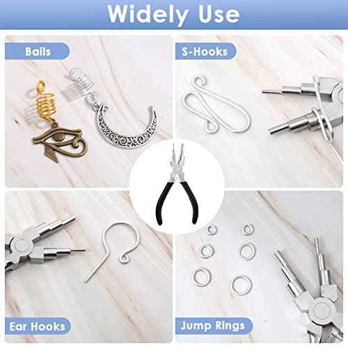 Bail Making Pliers, 6 in 1 Round Nose Pliers for Making Jump Rings, Wire Wrapping, Jewelry Making, Loop Making, Forming Bends - style: Bail Making Pliers