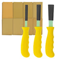 Dura-Gold Set of 3 Different Contour Hand Sanding File Block Sticks with 40 Sheet Hook & Loop Sandpaper Kit - Flat Convex Radius Profile Shapes - style: Flat