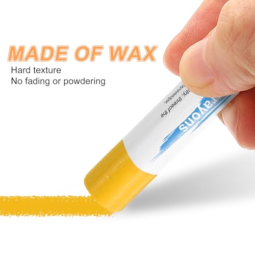 HARFINGTON 5pcs Wood Filler Sticks Wooden Wax Touch Up Furniture Repair Crayons for Scratch Hole Wood, Lemon Yellow - color: Lemon Yellow