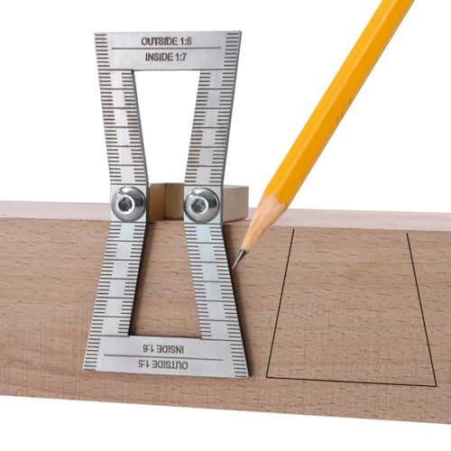Precision Stainless Steel Dovetail Marking Fixture with Bevel for Joinery