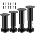 4 PCS Adjustable Height Replacement Furniture Legs 4.72-7.08 Inch - size: 4.72-7.08