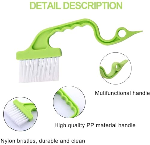 Window Groove Cleaning Brushes Tools,6 Pcs Household Deep Cleaning Tool,Magic Window Sill Cleaning Tool for Slide Door,Shutter,Air Conditioner,Bathroom/Shower,Blinds,Vents (6 PCS)