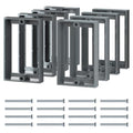 ABS 1/2 Inch Outlet Box Extender, Single Gang, Gray, 8 Pack - color: Gray, size: 8 PC