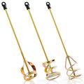 MorningRo 3 Pack Paint Mixer for Drill, Concrete Cement Mixer, Gold - color: Gold