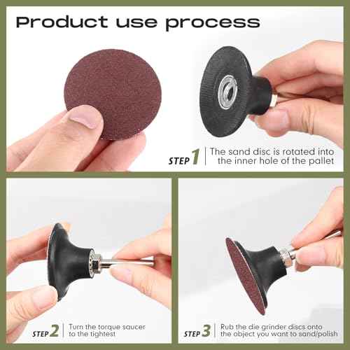 Newwiee 150 Pieces 2 Inch Sanding Discs 150 Grit Discs Die Grinder Sanding Disc for Surface Prep Strip Grind Polish Finish Burr Rust Paint Removal Red - style: 150 Grit