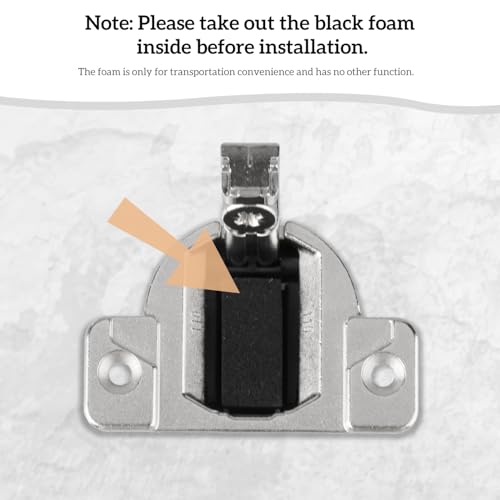 Replacement for Blum 110 Cabinet Hinges, Hinge Back Model 30.310-11.02, Blum 110 Degrees Screw On Compact 33 Hinge for Cabinet Doors, Without Mounting Plate and Screws (8 Pack)