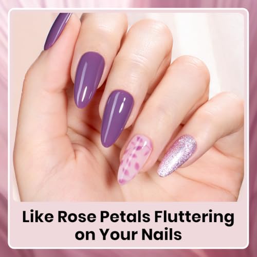 Beetles Purple Gel Polish Set, Burgundy Maroon Mauve Plum Fall Colors - color: A - Creme | 0-0-0-Rose Petals
