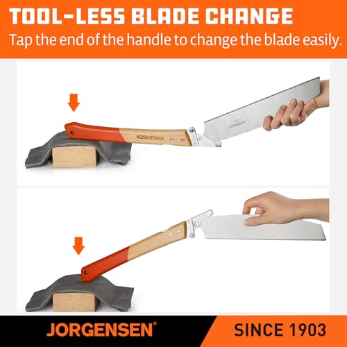 JORGENSEN KATABA 10-3/8 Inch Japanese Pull Saw with SK5 Blade