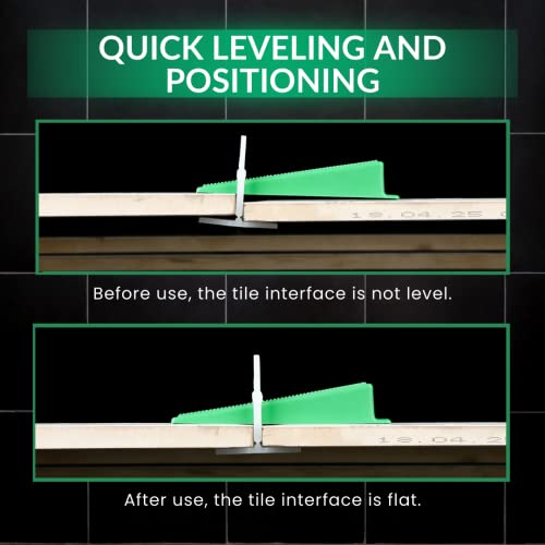 KMS 500 Tile Spacers 1/8" – Tile Spacer Leveling System for Professional Tile Installation, Consistent Gap Tile Leveling Spacers - color: 500 Tile Spacers 1/8"