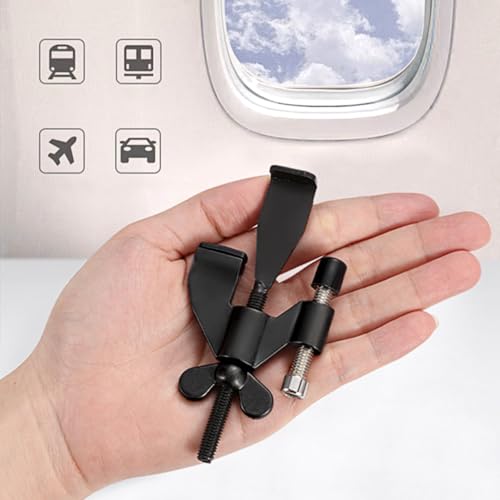 Black Adjustable Heavy Duty Portable Door Lock,No Drill - color: Black