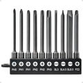 Impact Rated Screwdriver Bit Set, 3" Extended Long Magnetic Power Bits, Premium S2 Steel, Shock-Absorbing Design, 1/4" Hex Shank for Power Drill & Impact Driver (3 Inch PH+SL+PZ) - size: 3 Inch PH+SL+PZ