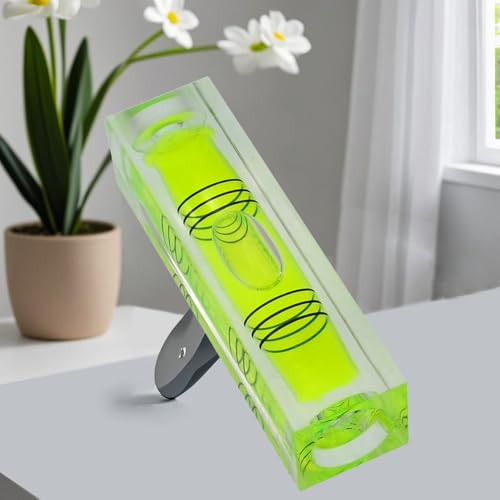 High precision mini bubble, double line small bubble, three line flat ball level, household level ruler can be turned 180 degrees (Non-magnetic, 55 * 15 * 15mm（4PCS)) - size: 55*15*15mm（4PCS)