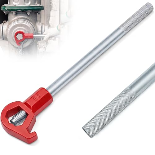 Tandefio 1 Pcs Fire Hydrant Wrench, 1-1/2" to 6", Red - color: Red, size: 1-1/2" to 6"