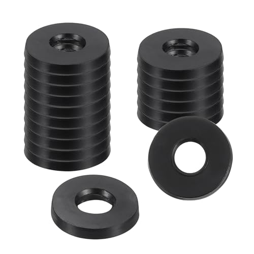 uxcell 18Pcs Rubber Washers, 1/2 OD x 1/4 ID x 0.06" Thickness Flat Washers for Bolts Spacers, Shower Head, Plumbing, Hose Connecting - size: 1/2 OD x 1/4 ID x 0.06"