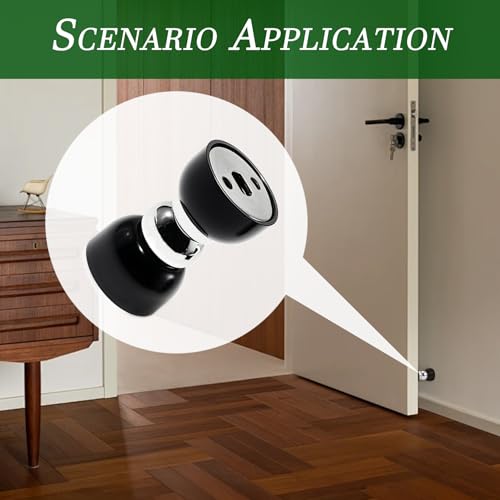 Powerful Magnetic Doorstop - 2 Pcs Stainless Steel Mini Door Stopper, Heavy Duty Magnetism Door Holder for Bedroom Bathroom Kitchen Home Office (Small)