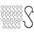 3.5in Heavy Duty S Hooks for Hanging, Safety Buckle Metal Hooks, 18 Pack - size: 18PCS