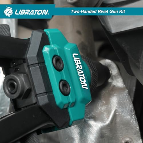 LIBRATON Pop Rivet Gun Kit, Two-Handed Rivet Gun, Heavy Duty Rivet Gun Kit - size: 5 Sizes