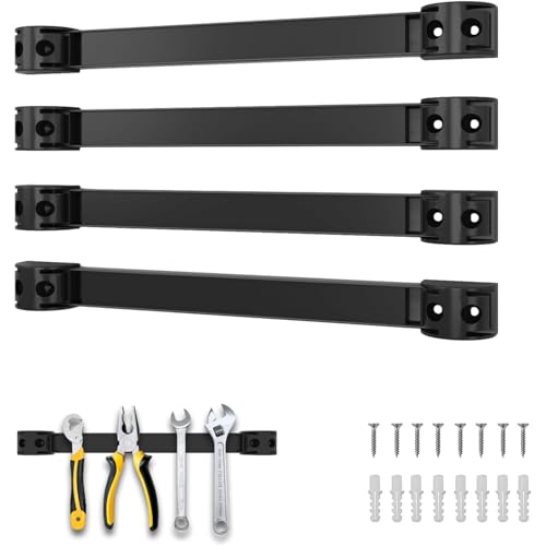 12" Magnetic Tool Holder, 4 Pack PVC-Coated Heavy Duty for Garage - style: 12IN-4 PACK