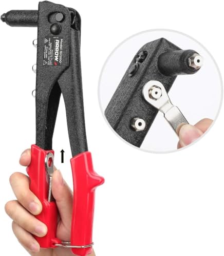 Arrow Heavy Duty Riveter Kit with Assorted 120 Rivets