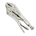 5-inch Locking Pliers, Curved Jaw with Wire Cutter - size: 5-Inch