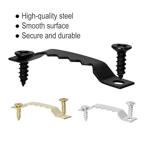 Small Sawtooth Picture Hangers with Screws - 50 Pack, Picture Hanging Hooks Perfect for Hanging Photo Frames, Canvas, Artwork, Paintings and More - size: Small