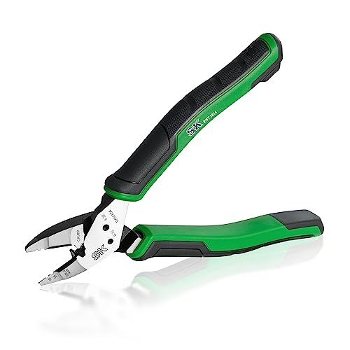 SK 7'' Multi-Use Side Cutters, 5-IN-1 Diagonal Cutting Pliers, CR-V Steel - style: Multi-Use Diagonal Pliers