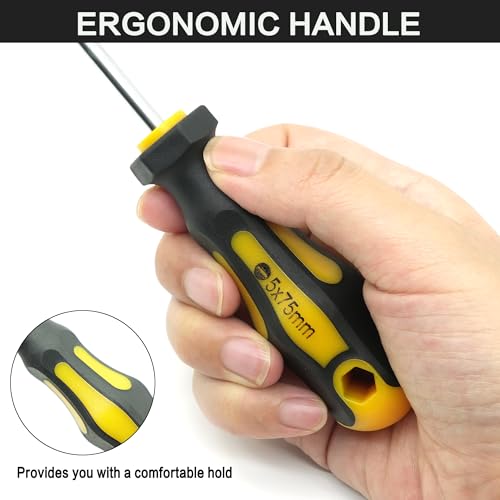 GMTOOLS 43pcs Magnetic Screwdriver Set, Including Slotted, Phillips, Hexagonal, Pozidriv, Magnetizer, Demagnetizer, Replaceable Screwdriver Bits and Sturdy Tool Case for DIY and Repair Work - style: 43pcs Magnetic Screwdriver Set