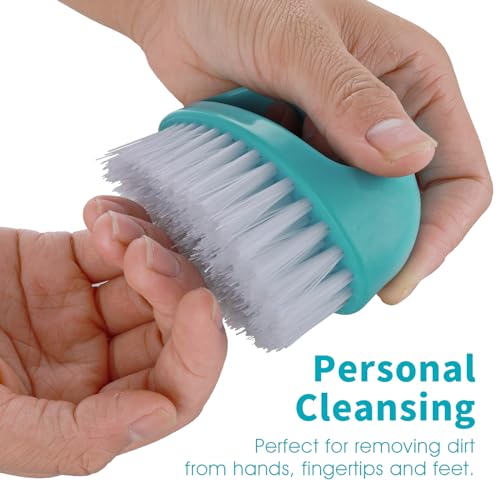 Amaxiu Hand Nail Brushes, 2pcs Grip Clean Heavy Duty Nail Brushes for Cleaning Fingernails Nylon Firm Stiff Bristles Deep Clean Scrubber for Mechanics Gardeners Hand Under Nails Toes(Red, Blue) | Nylon Firm Stiff Bristles Deep Clean Scrubber for Mechanics