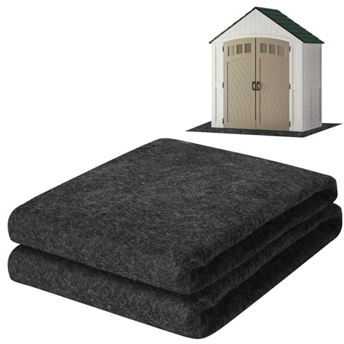 ToLanbbt Outdoor Storage Shed Floor Mat, 6 x 4 FT Waterproof Carport Mat, Washable Furniture Pad with Non Slip Backing for Dust, Oil, Protection, Storage Shed Not Included - size: 6 x 4 FT