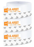 49.2 Ft Weather Stripping Door Seal Strip Tape,Silicone Door Draft Stopper,Self Adhesive Shower Door Bottom Seal, Door Insulation Strip for Door Frame Windows and Glass Gaps (Transparent, 35mm) - size: 1.4 in x 49.2 ft