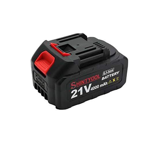 21v Lithium Battery - 4.0 Ah Battery with Charger Adapter Led Indicator Compatible with Leaf Blower - size: 4.0 AH
