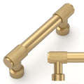 Amerdeco 10 Pack Champagne Bronze Knurled Cabinet Pulls 3 Inch(76mm) Hole Center Kitchen Cabinet Handles Drawer Pulls Cabinet Hardware ZH034 - color: Champagne Bronze, size: 3"/76MM Hole Center