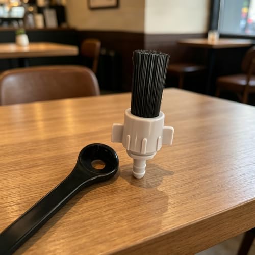 Espresso Machine Cleaning Brush with 36 Inch Silicone Hose Steam Wand Tool - color: 2 PCS replacement brush heads