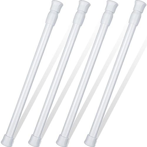 4 Pack Sliding Door Security Bar Window Security Bars Adjustable Sliding Glass Door Lock Bars with Rubber Tips 9.8-15.7 Inch Tension Rods 0.7 Inch in Diameter Window Safety Lock Bar for Door Bathroom - size: 9.8-15.7 Inches